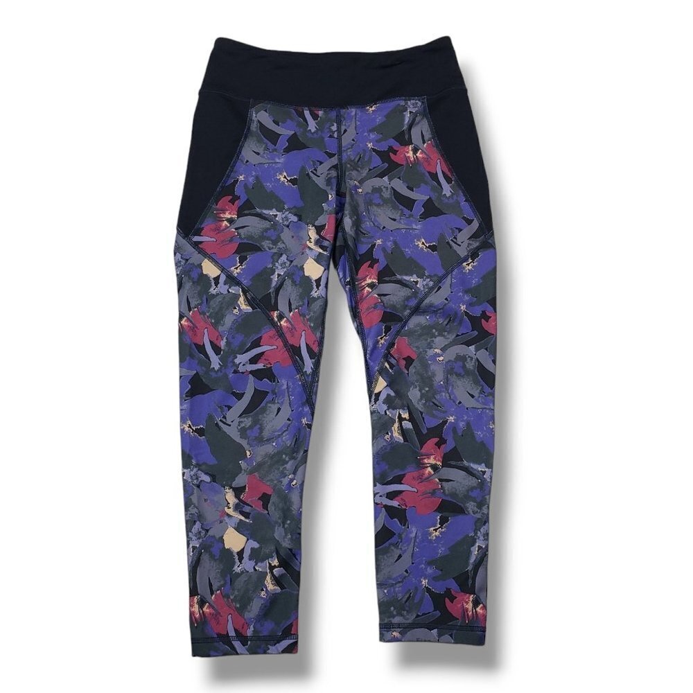 Patagonia Centered‎ Crops Tight Womens Small Blue Capri Leggings